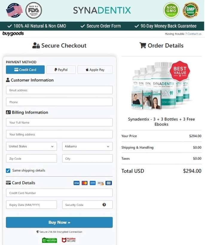 SynaDentix Order Page